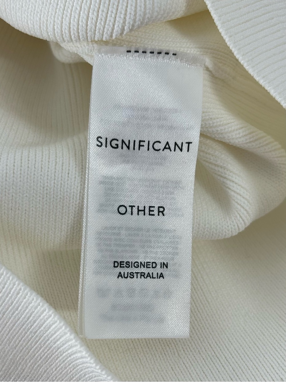 Significant Other Cream Midi Dress with Tan Accent and Cutout Waist - Picture 8 of 9